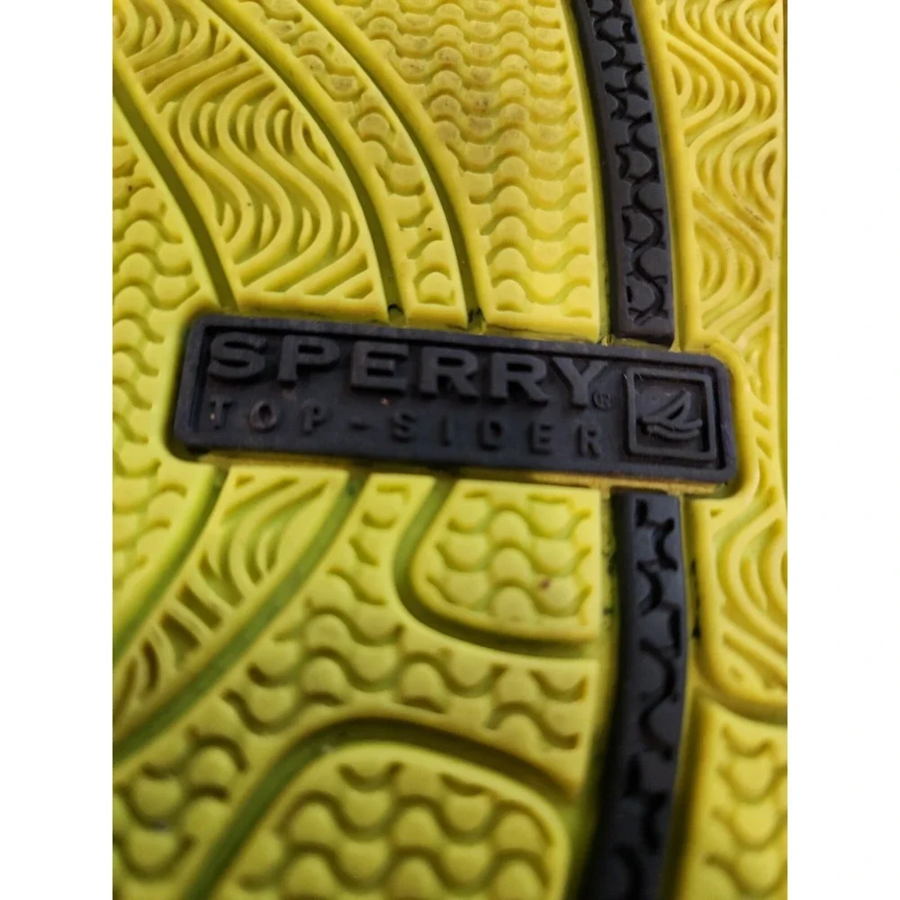 Sperry‎ Top-Sider Mens Water Shoes Navy Blue Lime Green Mesh Sneakers Boating